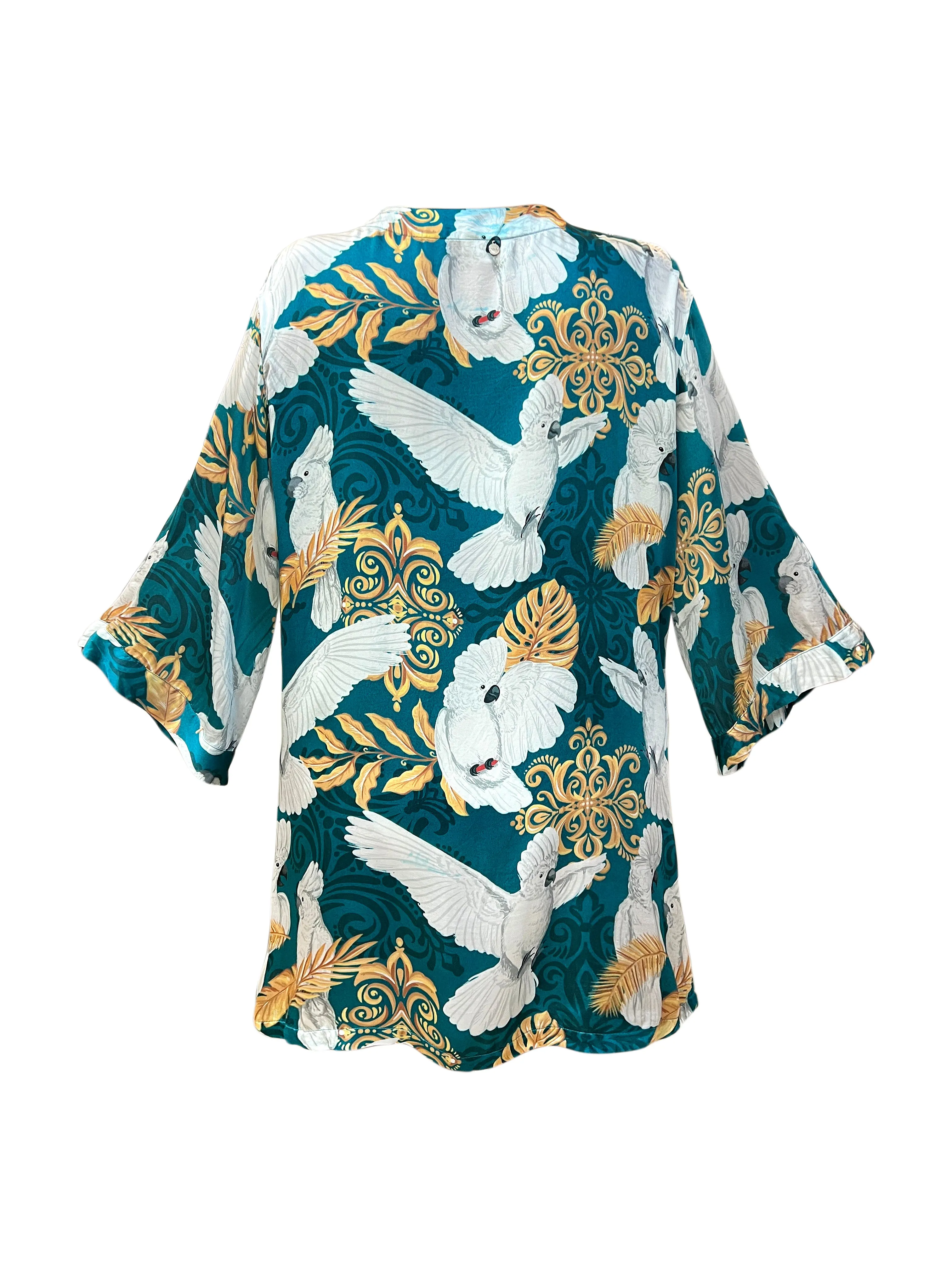 Midnight Feather Hedda Kimono - Resort Collection