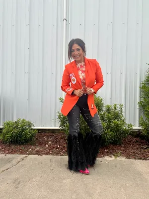 Midnight Luxe Feathered Flare Jeans