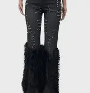 Midnight Luxe Feathered Flare Jeans