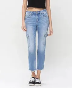 Mightily Mid Rise Slim Straight Cargo