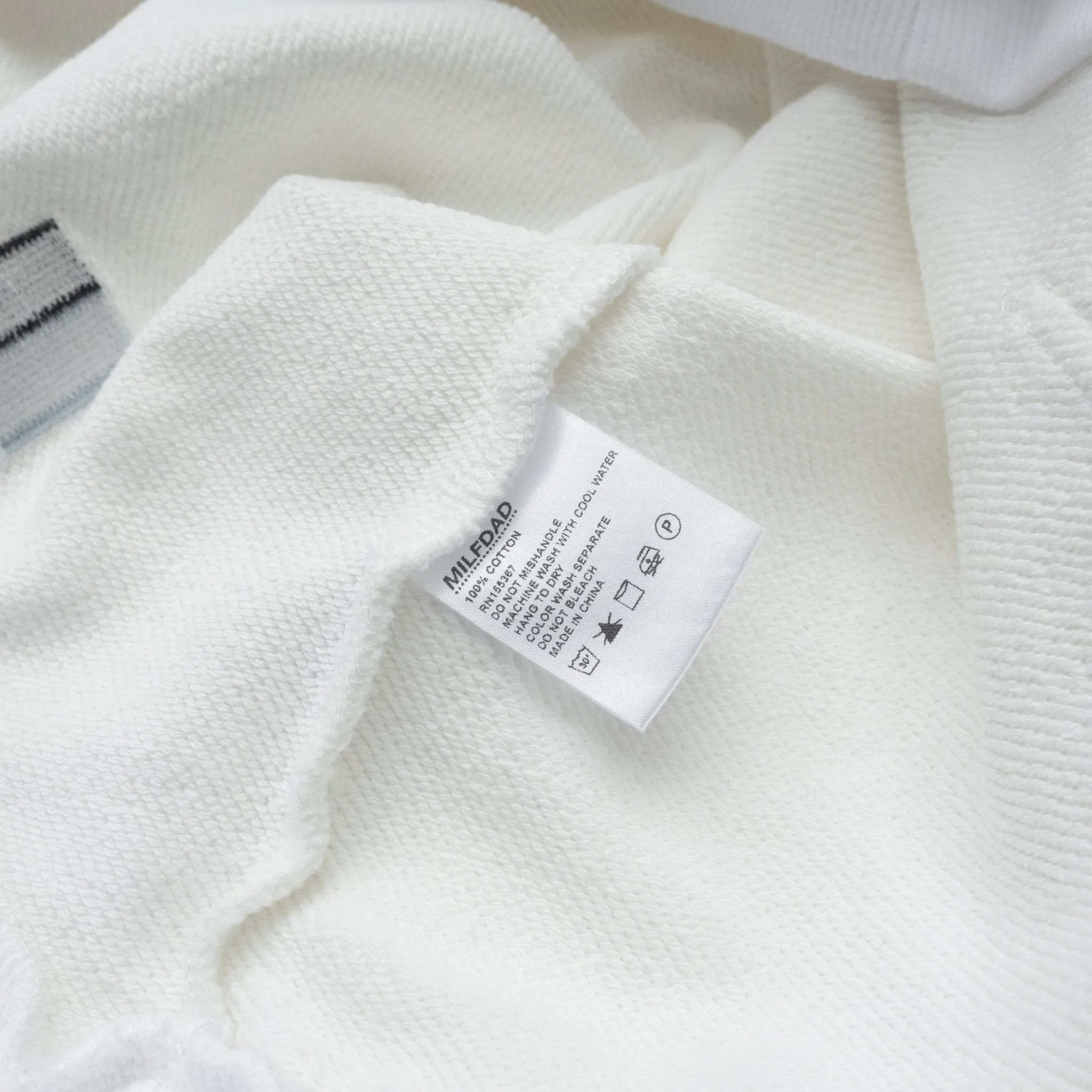 Milfdad Logo Hoodie - White