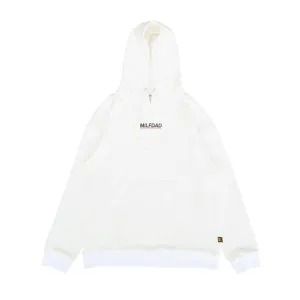 Milfdad Logo Hoodie - White