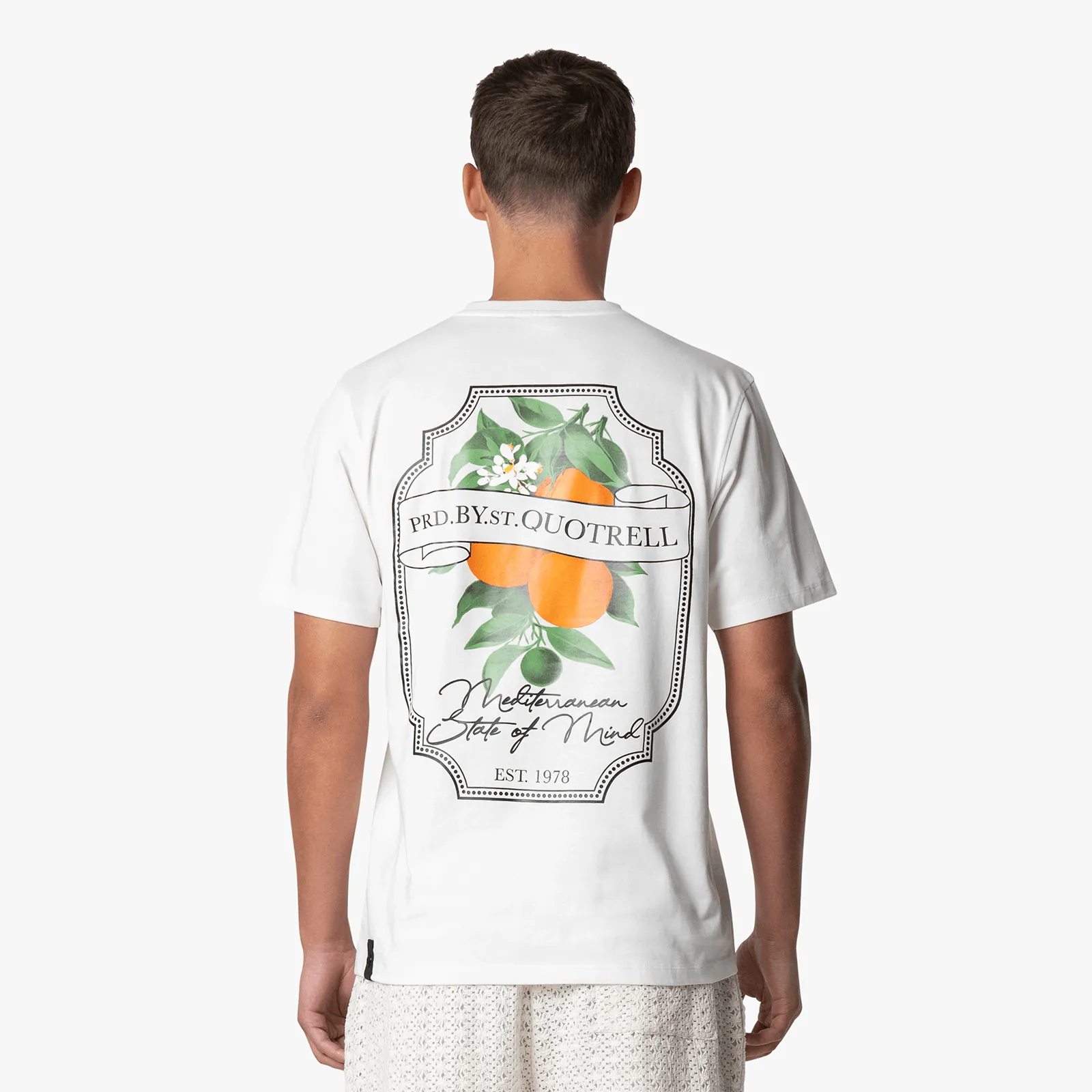 MINEOLA TEE | WHITE/BLACK