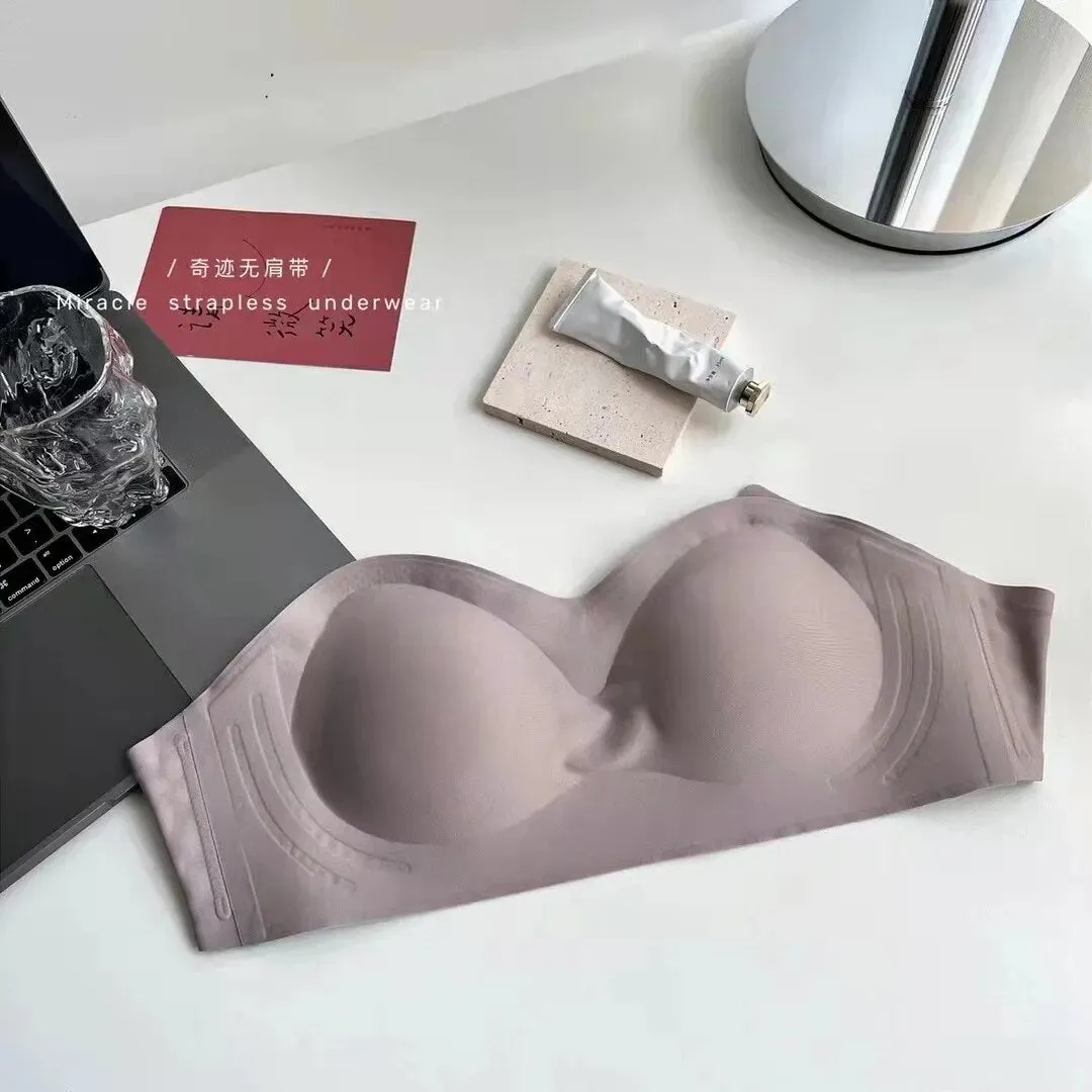 Miracle Strapless Underwear for Women - Jelly Soft, Supportive, Traceless, Anti - slip Bra for Summer