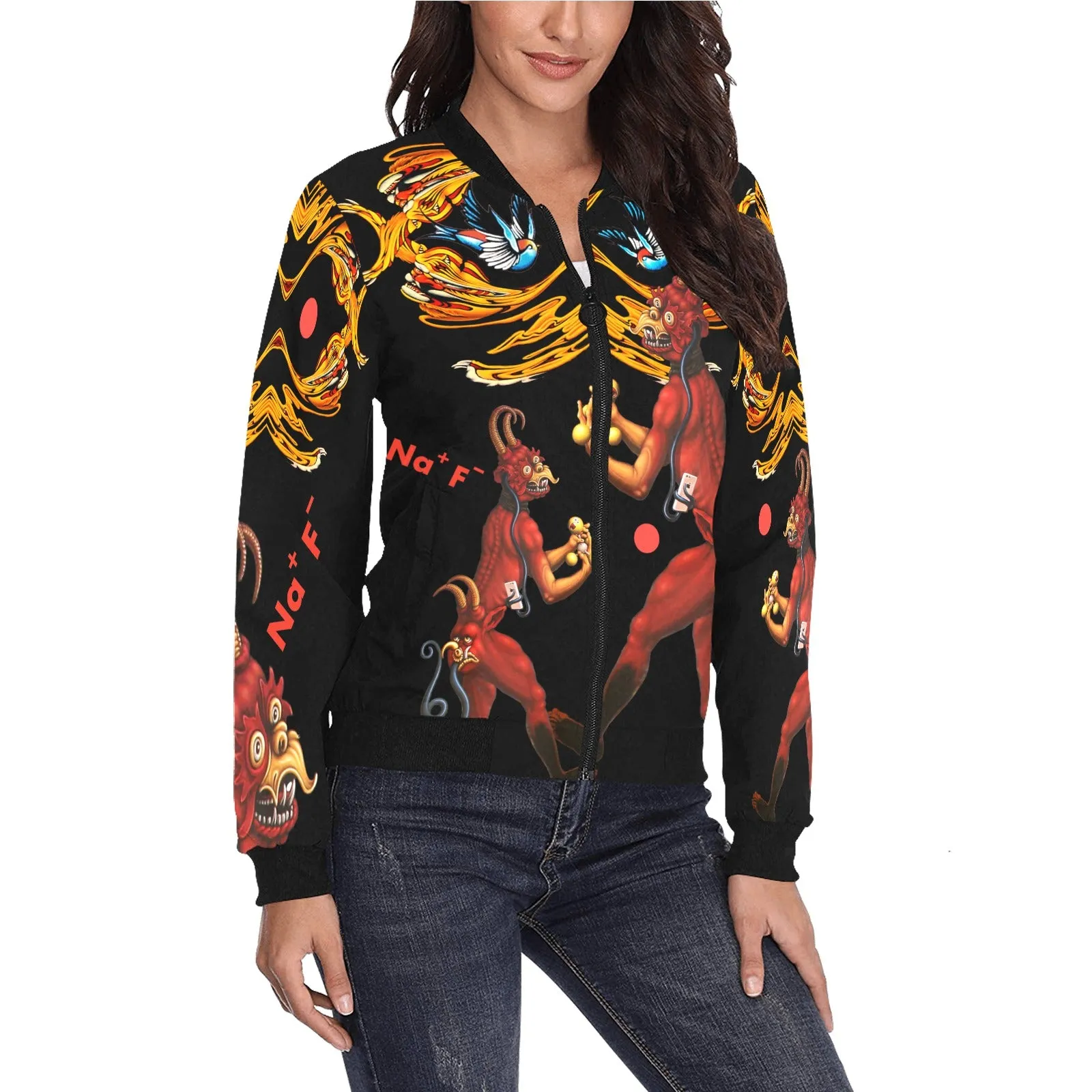 Molecular Martyrdom Women's Bomber Jacket