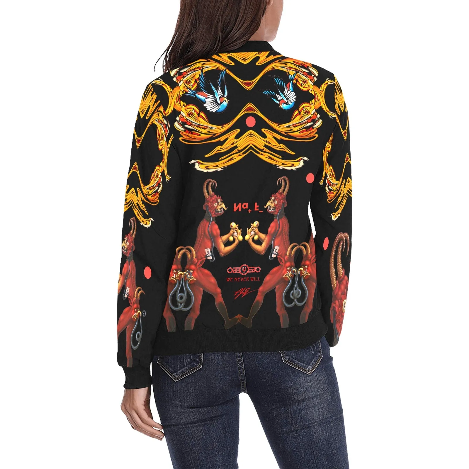Molecular Martyrdom Women's Bomber Jacket