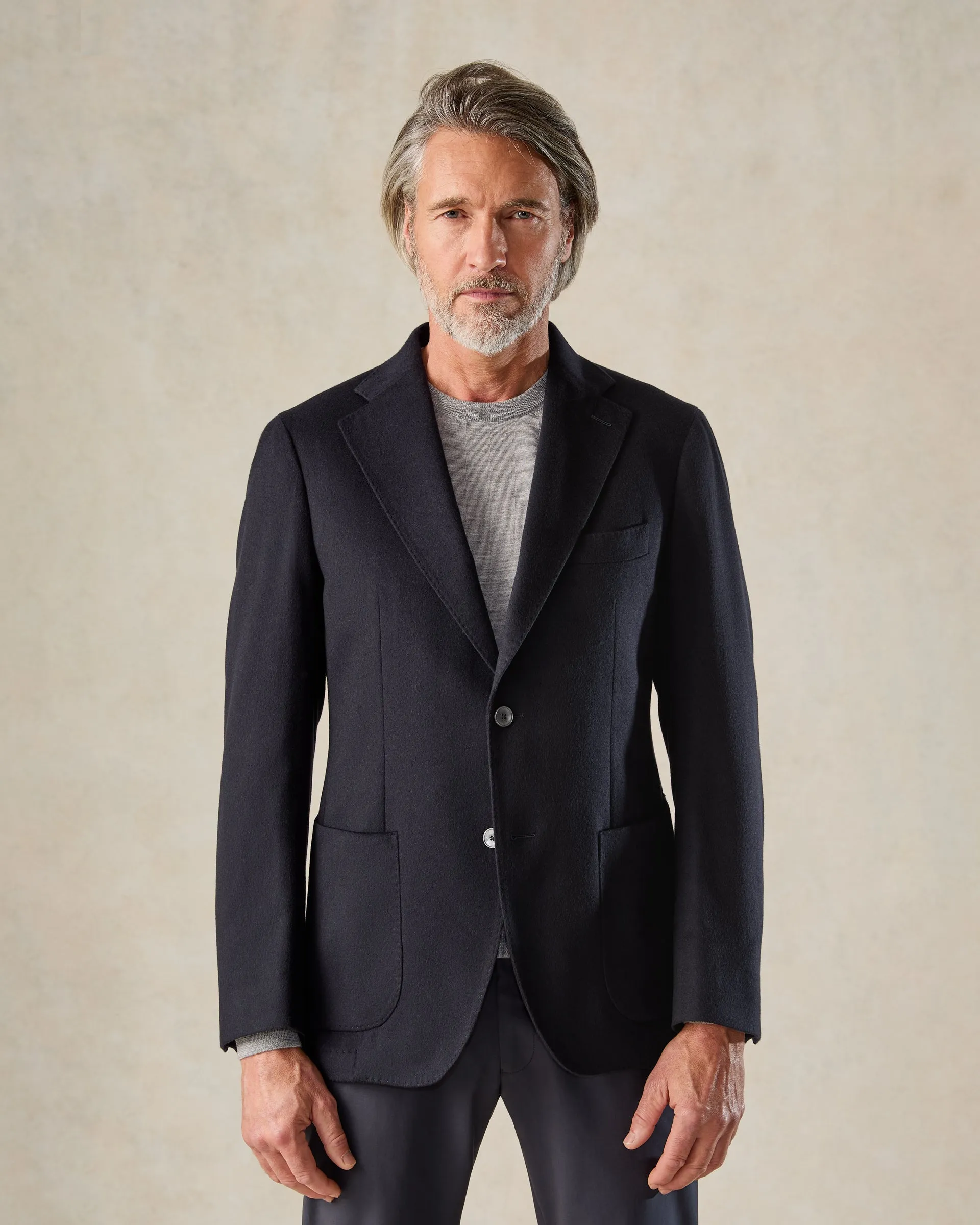Monro Cashmere Blazer Navy