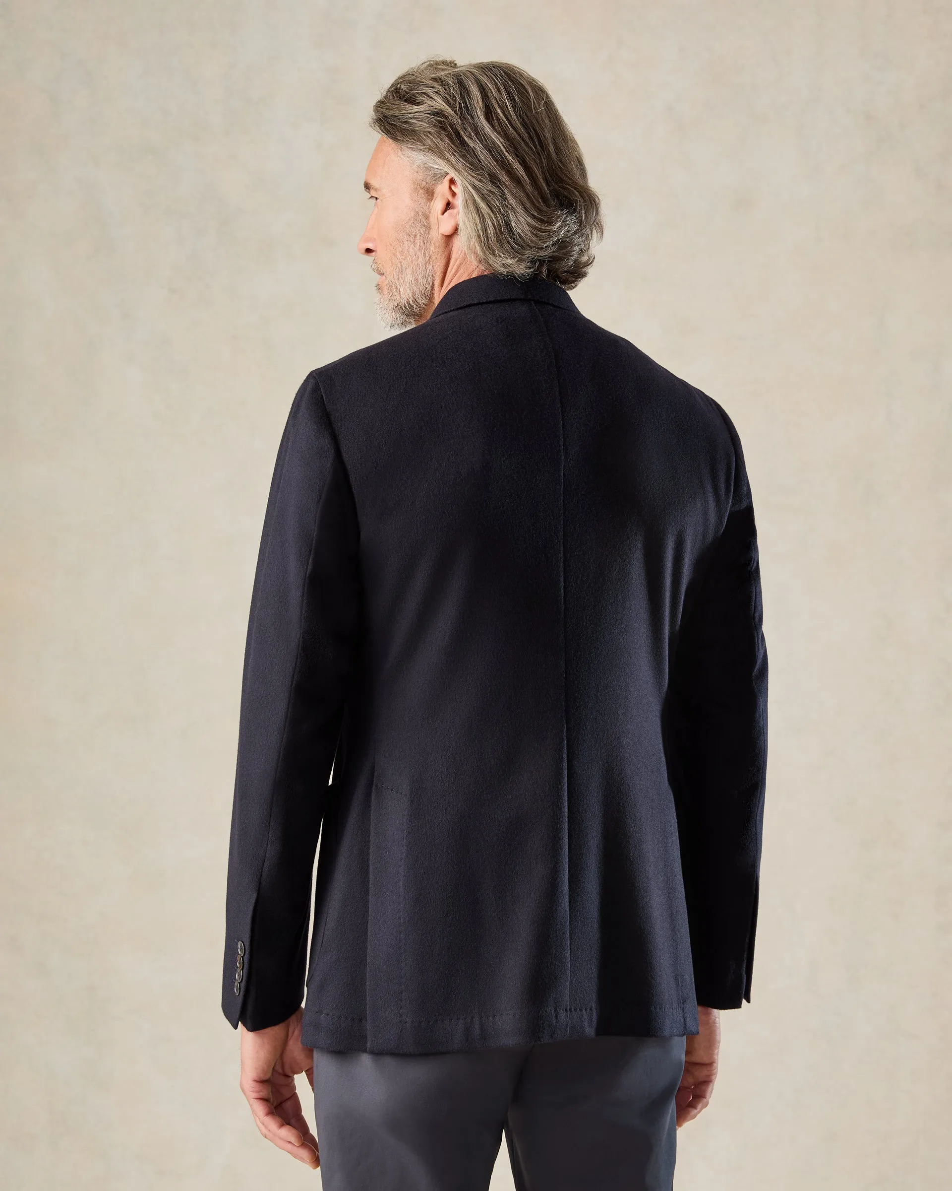 Monro Cashmere Blazer Navy