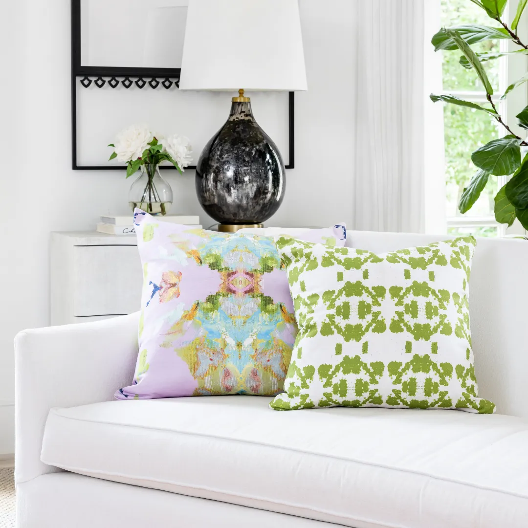 Mosaic Green 22x22 Pillow