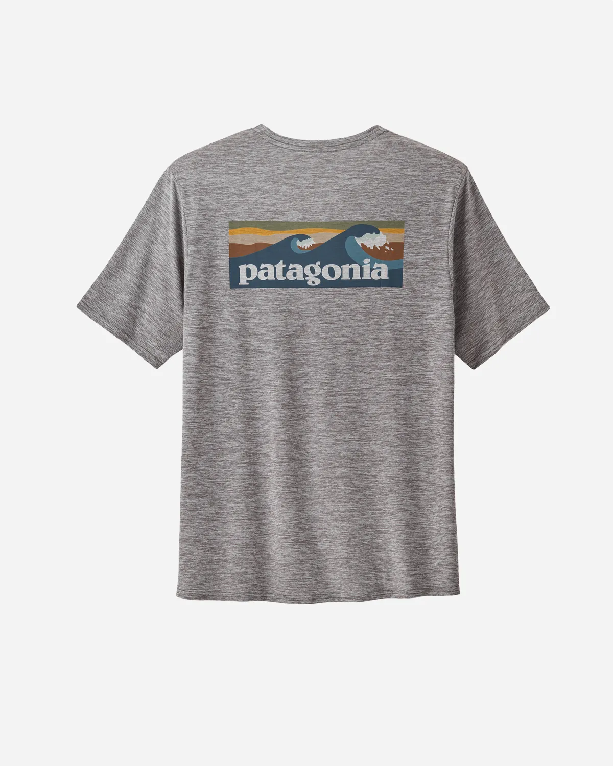 M's Cap Cool Daily Graphic Shirt - Waters - Boardshort Logo Abalone Blue / Feather Grey