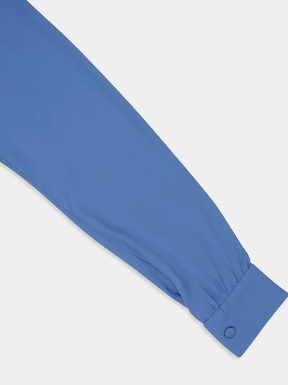 Narcissus Dutch Blue Wrap Top with Collar Tie