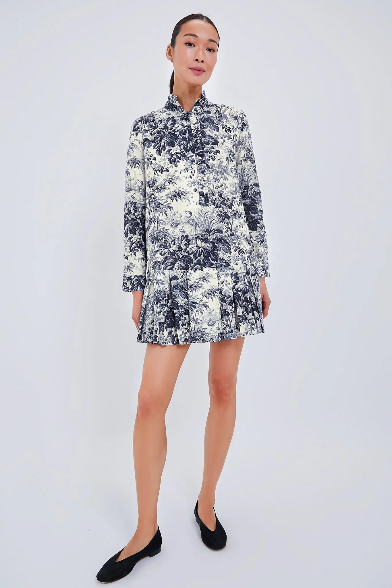 Navy Blue Toile Tate Dress