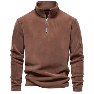 Nazaire - luxe menfleece trui