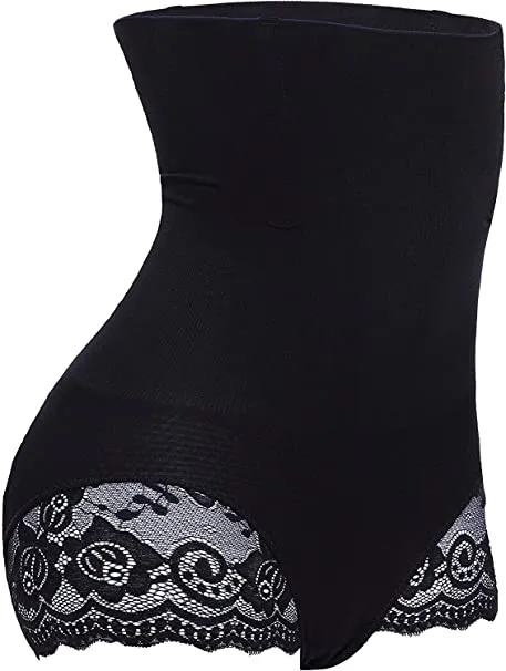 Nebility Women Butt Lifter Body Shaper Panty Tummy Control Hi-Waisted Shapewear, Black- Size M/L
