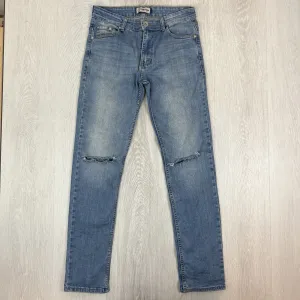 Nevada Mens Blue Slim Denim Jeans Size 30