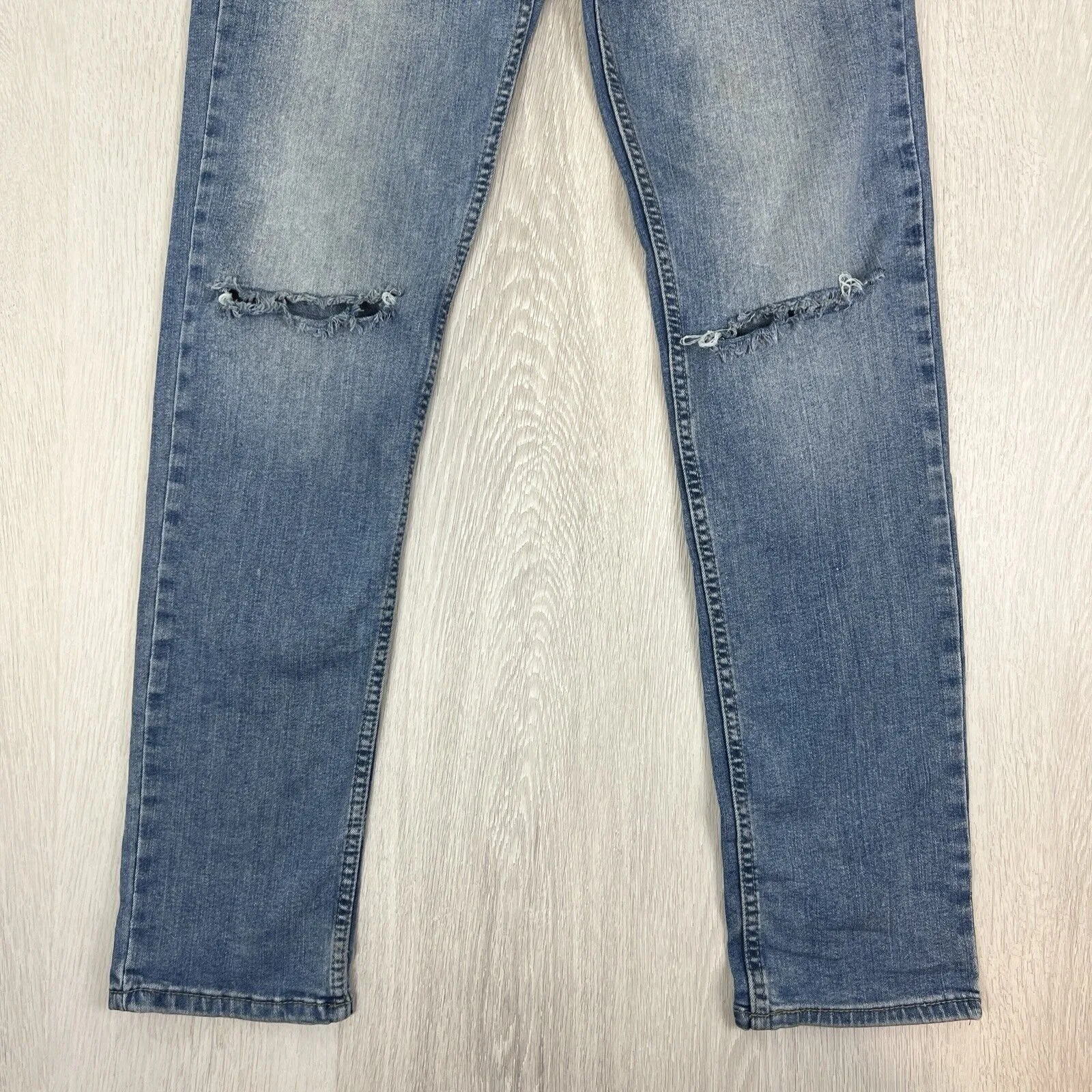 Nevada Mens Blue Slim Denim Jeans Size 30