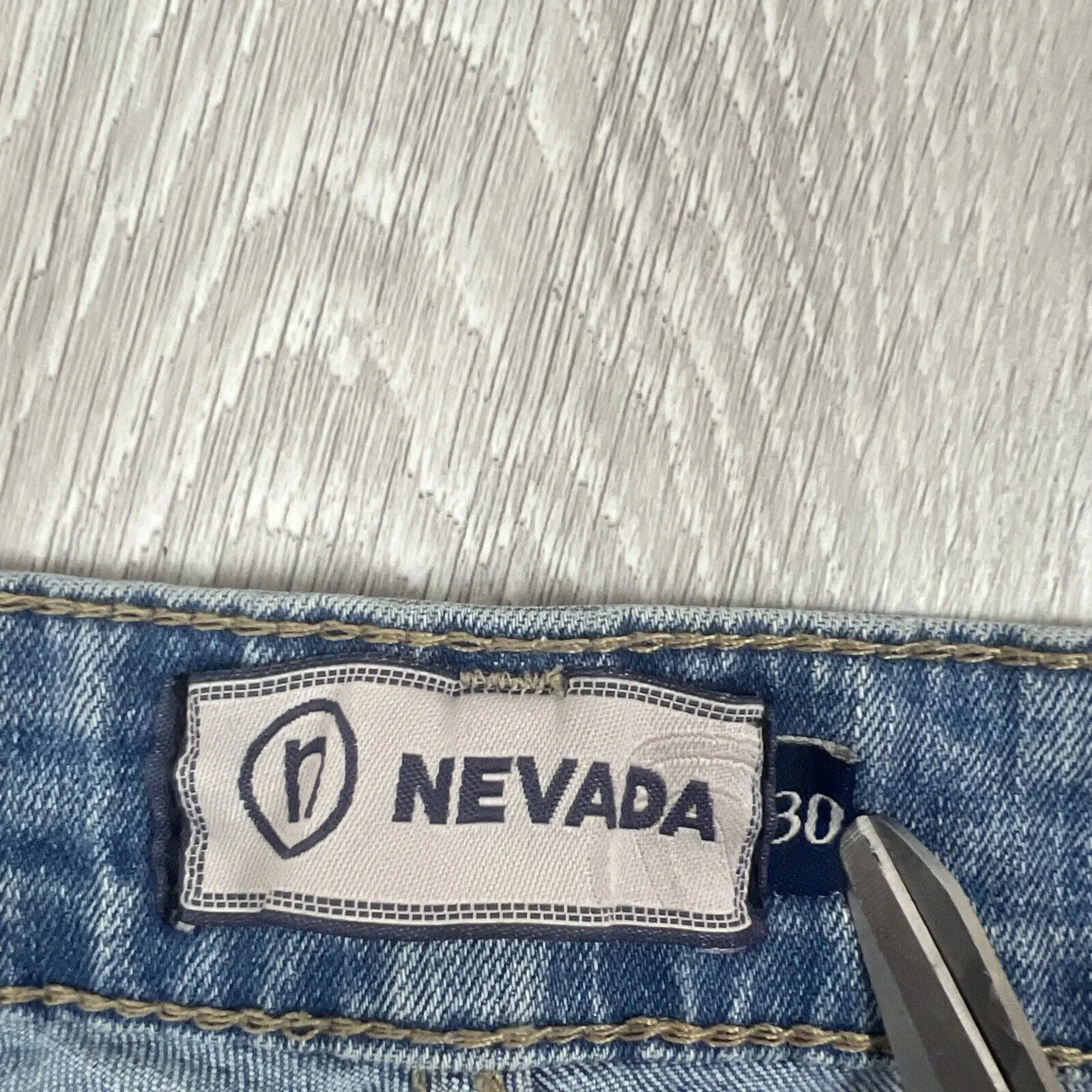 Nevada Mens Blue Slim Denim Jeans Size 30