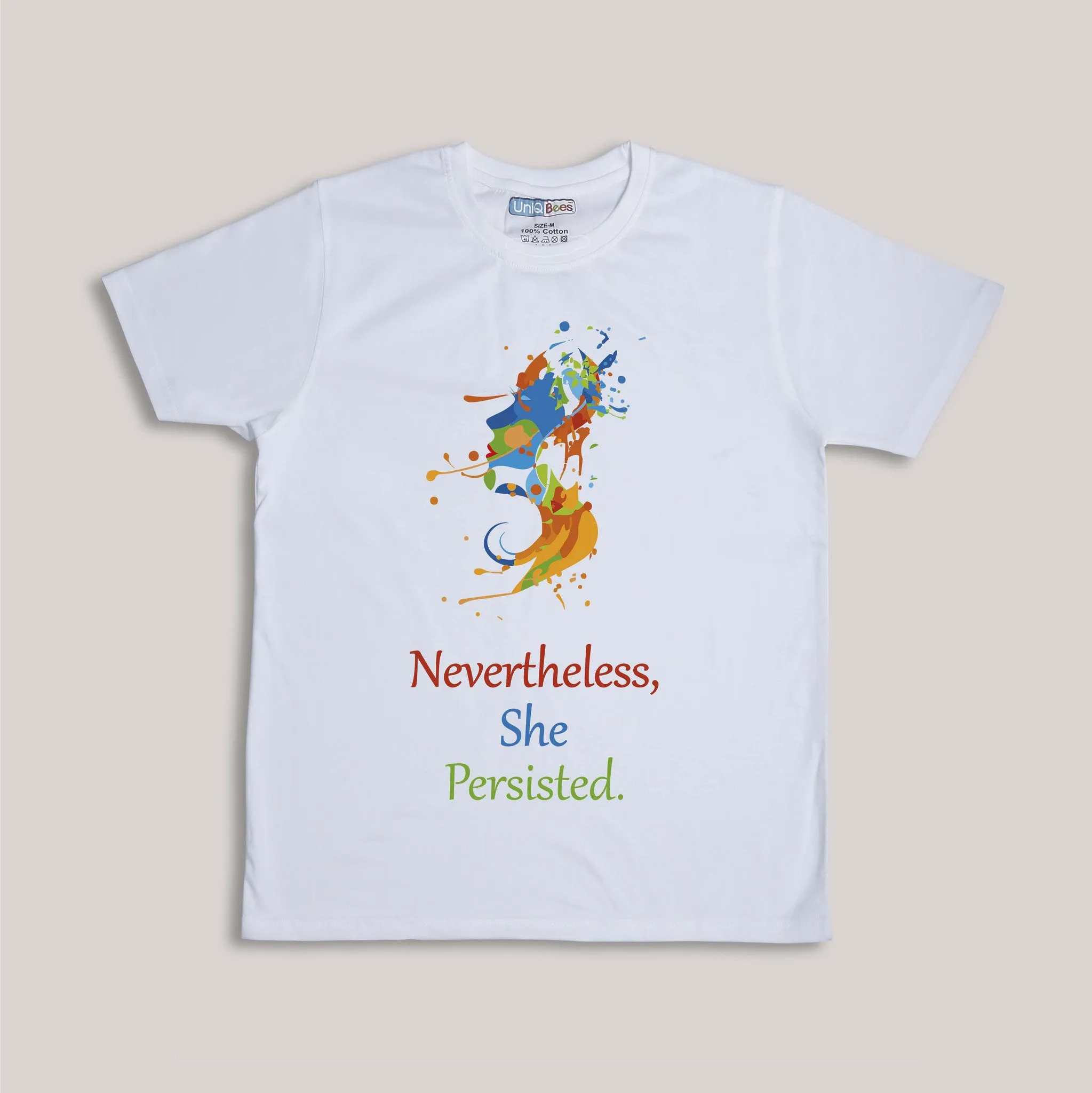 Nevertheless, She Persisted. T-shirt. Support Women's March on 8th.