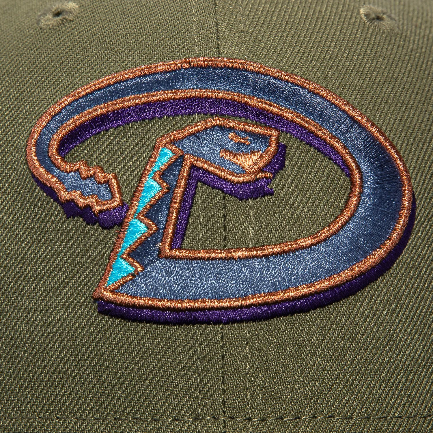New Era 59Fifty Arizona Diamondbacks 25th Anniversary Patch D Hat - Olive, Black, Royal