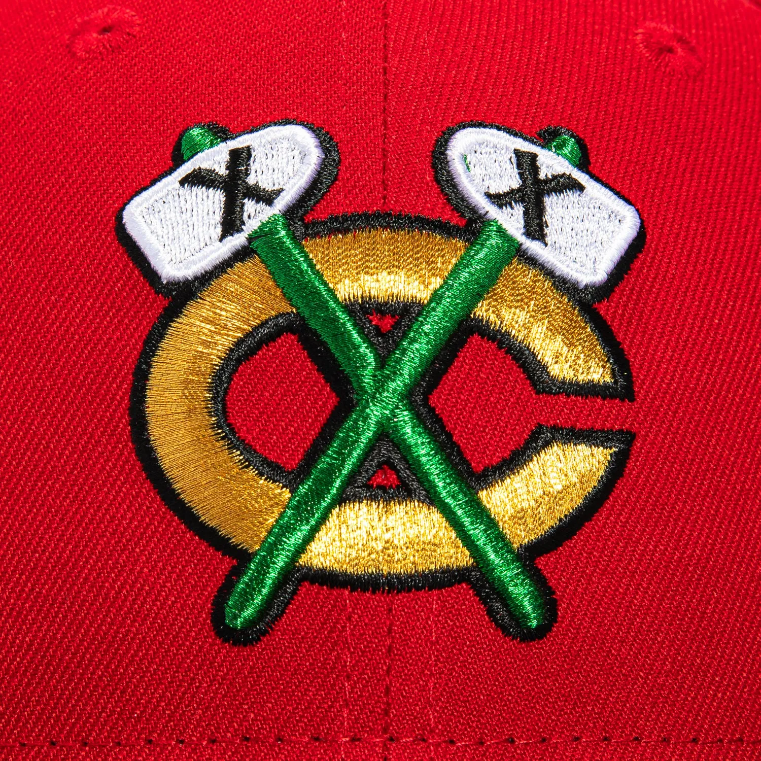 New Era 59Fifty Chicago Blackhawks 1991 All Star Game Patch Alternate Hat - Red, Black