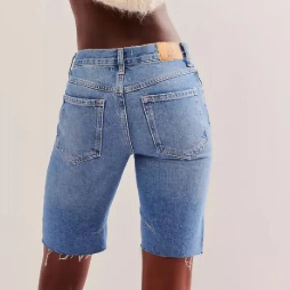 new Free people GHOST TOWN LONG SHORT Jeans
