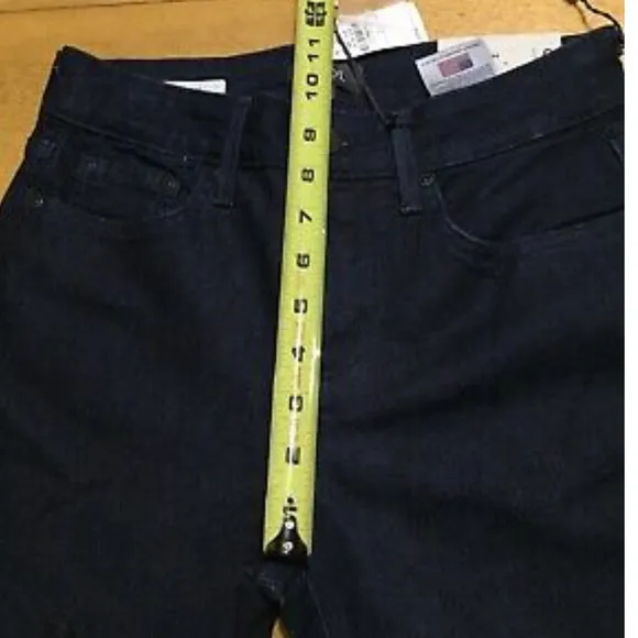 New NYDJ Sheri Blue JEANS Stretch Lift Beading 0