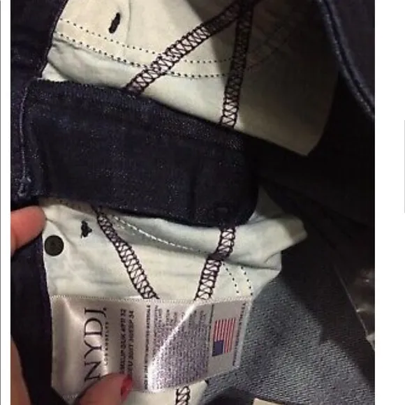 New NYDJ Sheri Blue JEANS Stretch Lift Beading 0