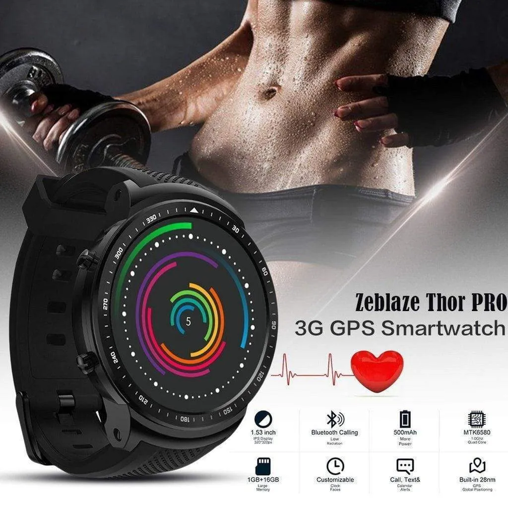 New Zeblaze Thor PRO 3G GPS Smartwatch