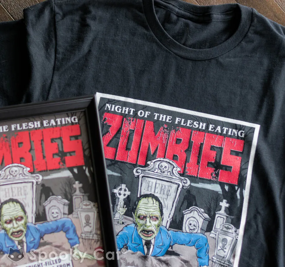 Night of Zombies Comic T-Shirt