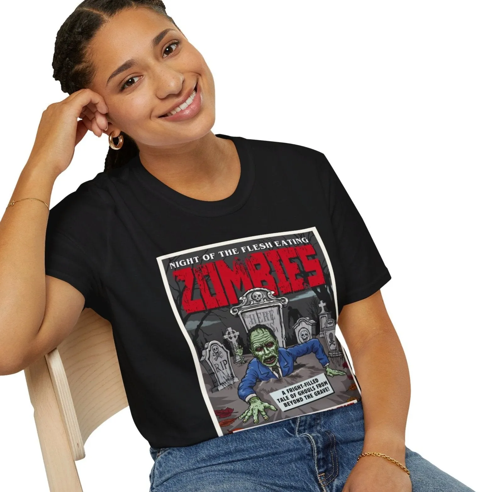 Night of Zombies Comic T-Shirt