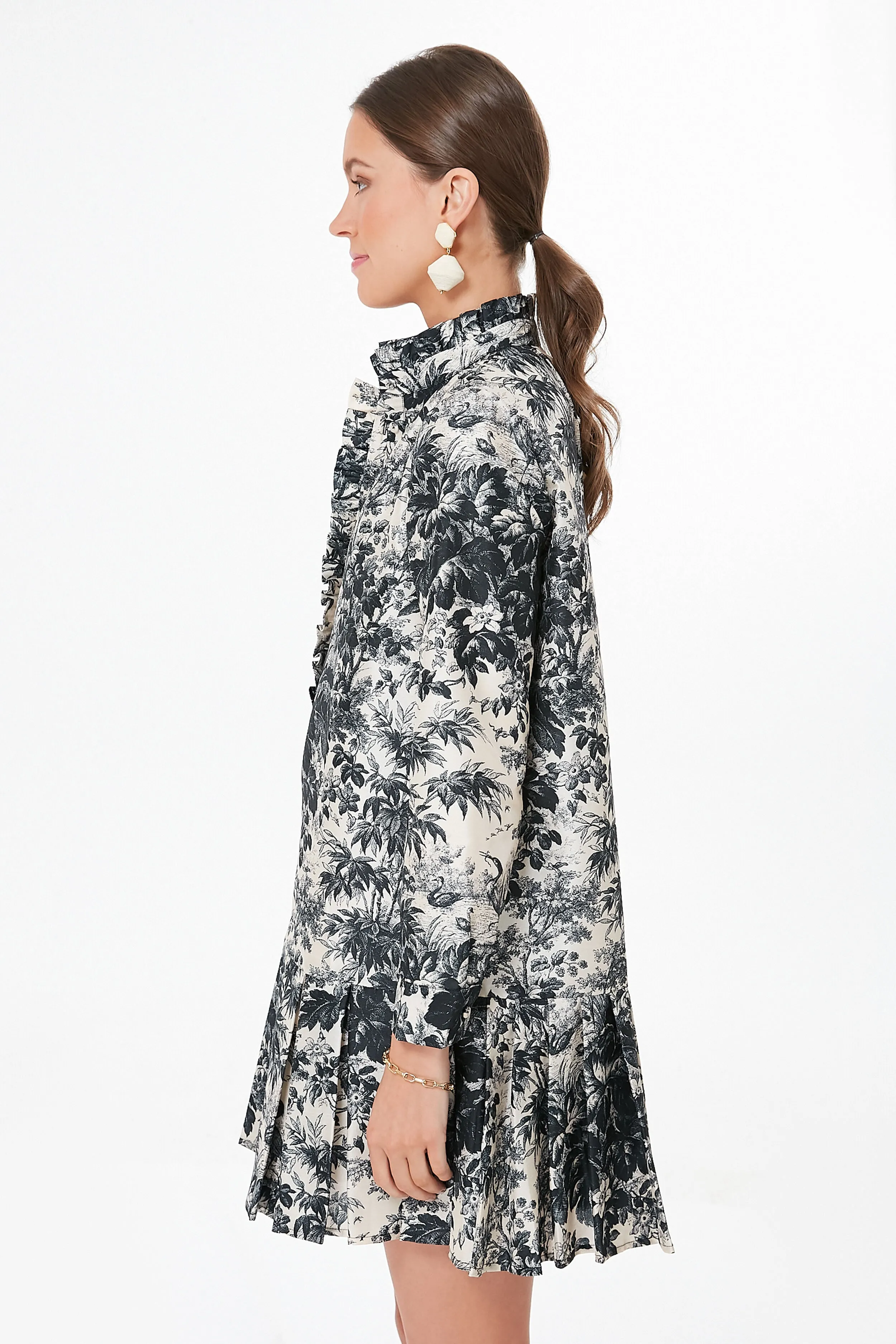 Noir Cypress Toile Tate Dress