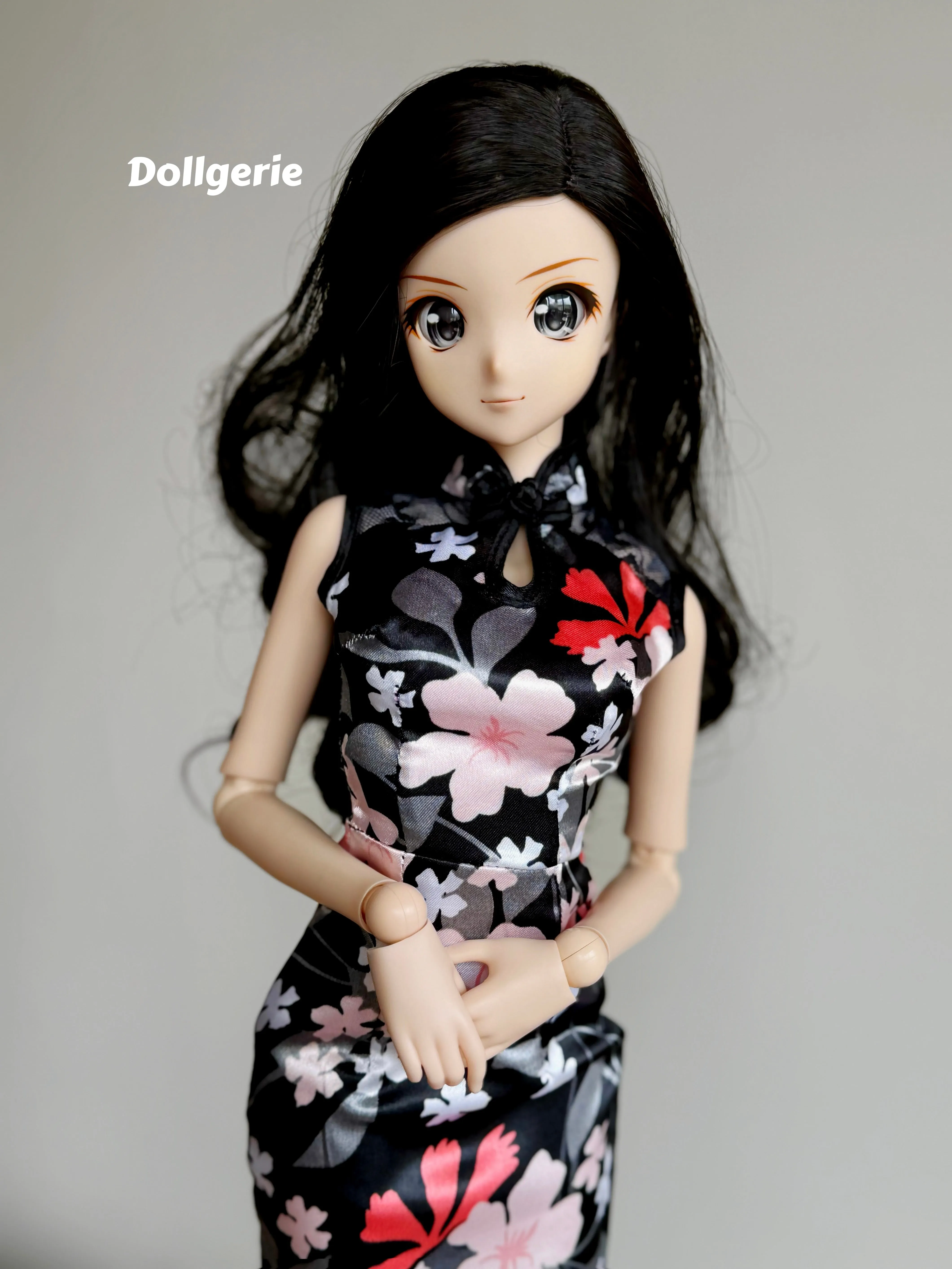 Noir Lace QiPao for SmartDoll