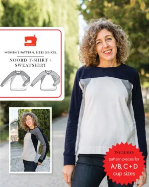 noord t-shirt   sweatshirt sewing pattern -- Liesl & Co