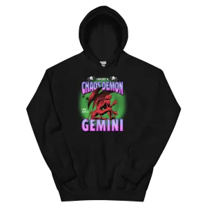 Not A Chaos Demon, Just A Gemini Hoodie - Green/Purple
