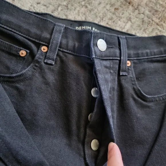 NWOT Aritzia Denim Forum The Yoko‎ High Rise Slim 30L Jeans Skinny Jeans Black