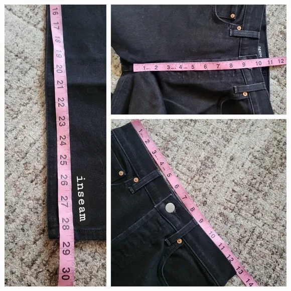 NWOT Aritzia Denim Forum The Yoko‎ High Rise Slim 30L Jeans Skinny Jeans Black