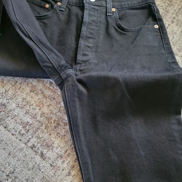 NWOT Aritzia Denim Forum The Yoko‎ High Rise Slim 30L Jeans Skinny Jeans Black