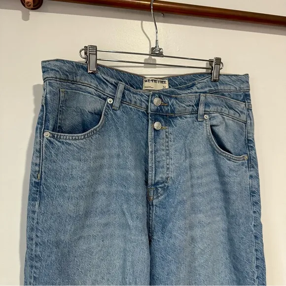 NWT Free People We The Free Crossroads Mid-Rise Slim Straight Jeans