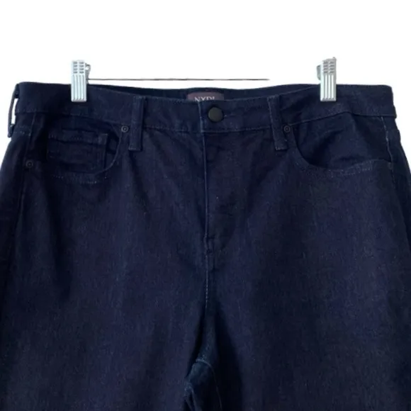 NYDJ Sheri Slim Rinse Dark Wash Lift Tuck Denim Blue Jeans Size 14P NWT