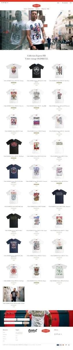 Obawi.com Création d'un site e-commerce de T-Shirts vintage