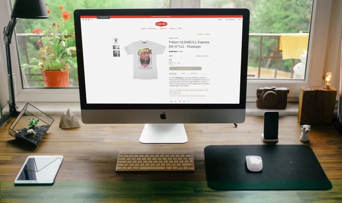 Obawi.com Création d'un site e-commerce de T-Shirts vintage
