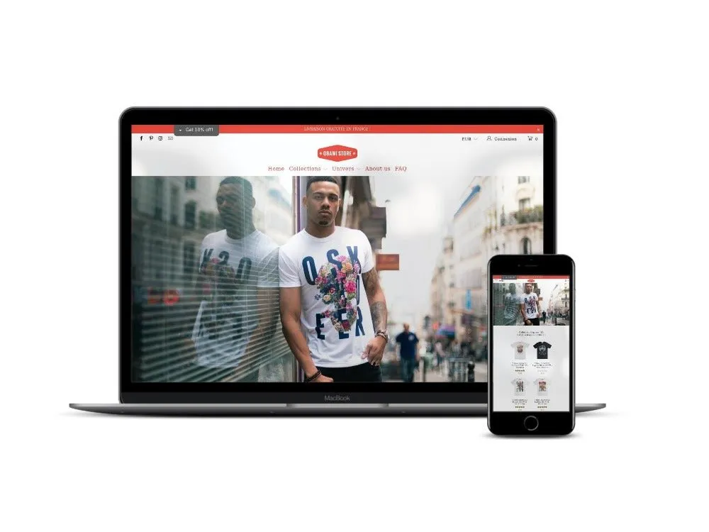 Obawi.com Création d'un site e-commerce de T-Shirts vintage