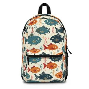 Ocean Vibes Colorful Fishes Backpack
