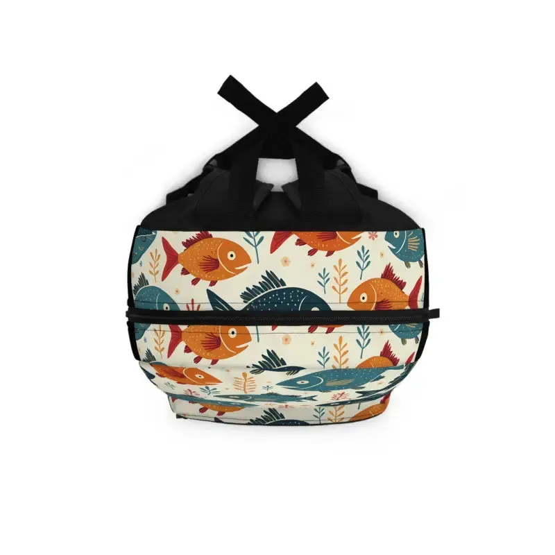 Ocean Vibes Colorful Fishes Backpack