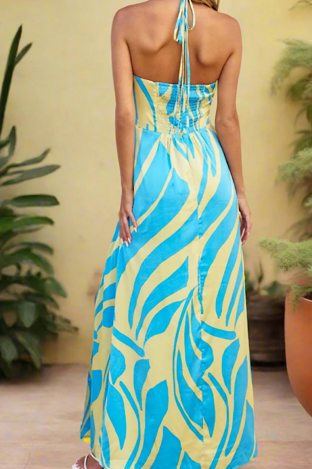 Ocean Waves Maxi Dress