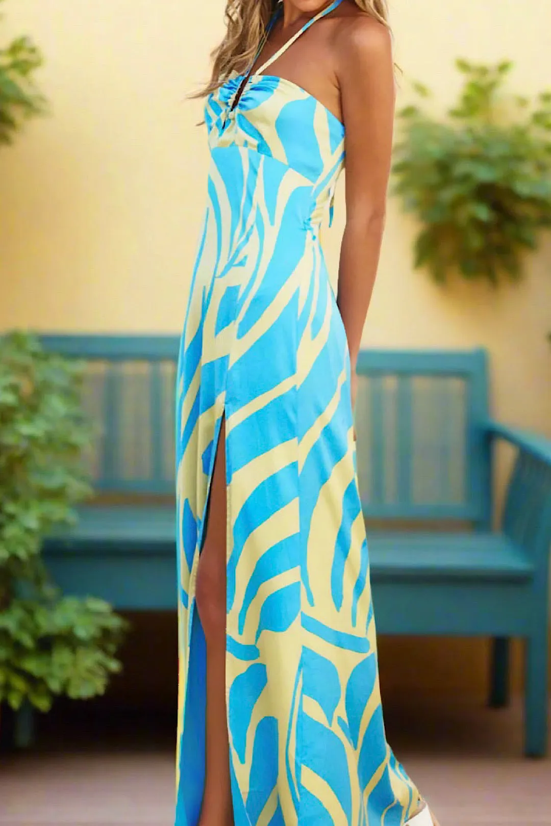 Ocean Waves Maxi Dress