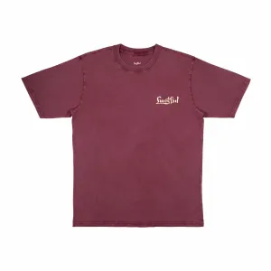 OG logo EMBroidery in aged burgundy