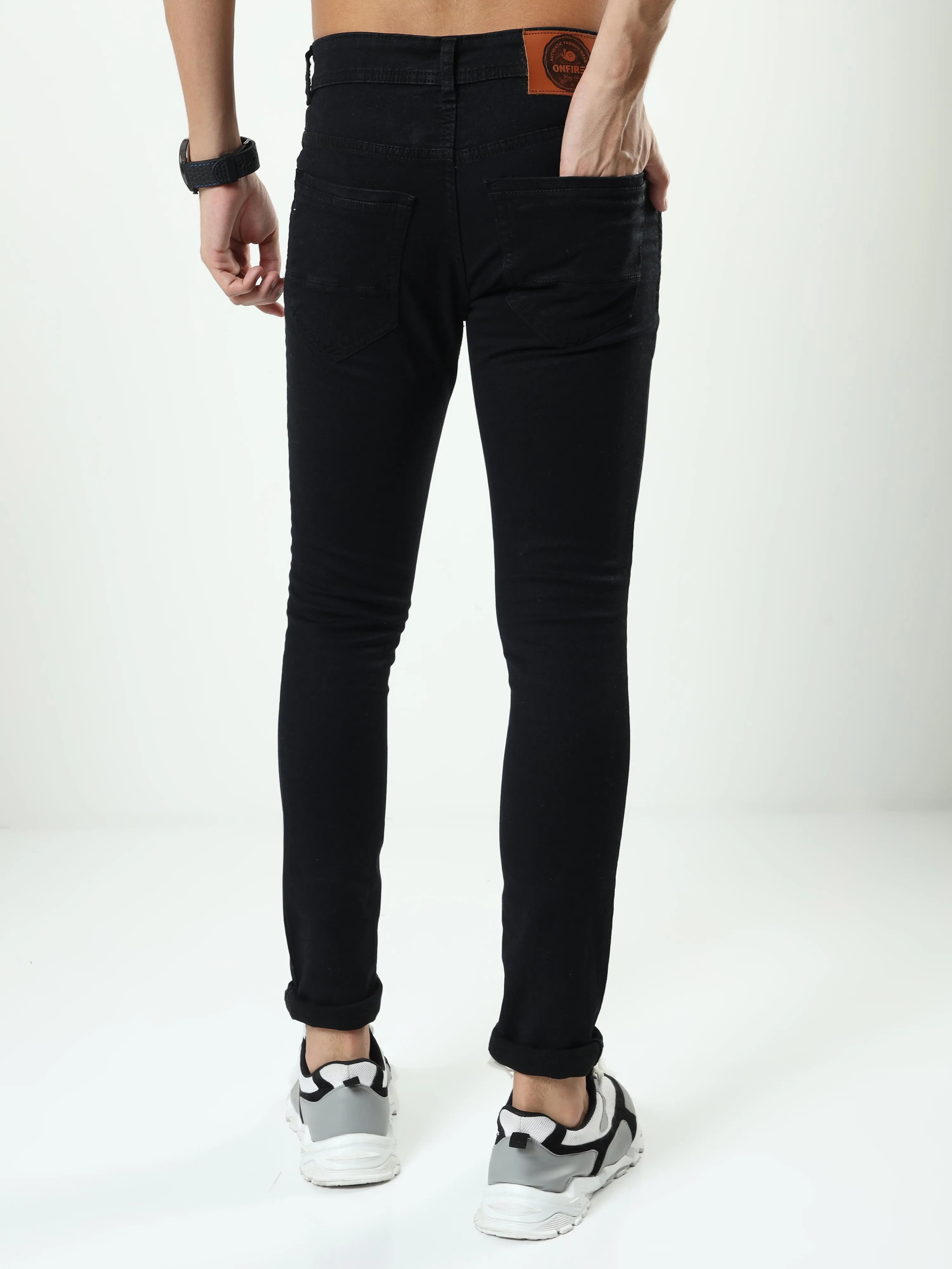 Onfire Black Denim Slim Fit - A7501A