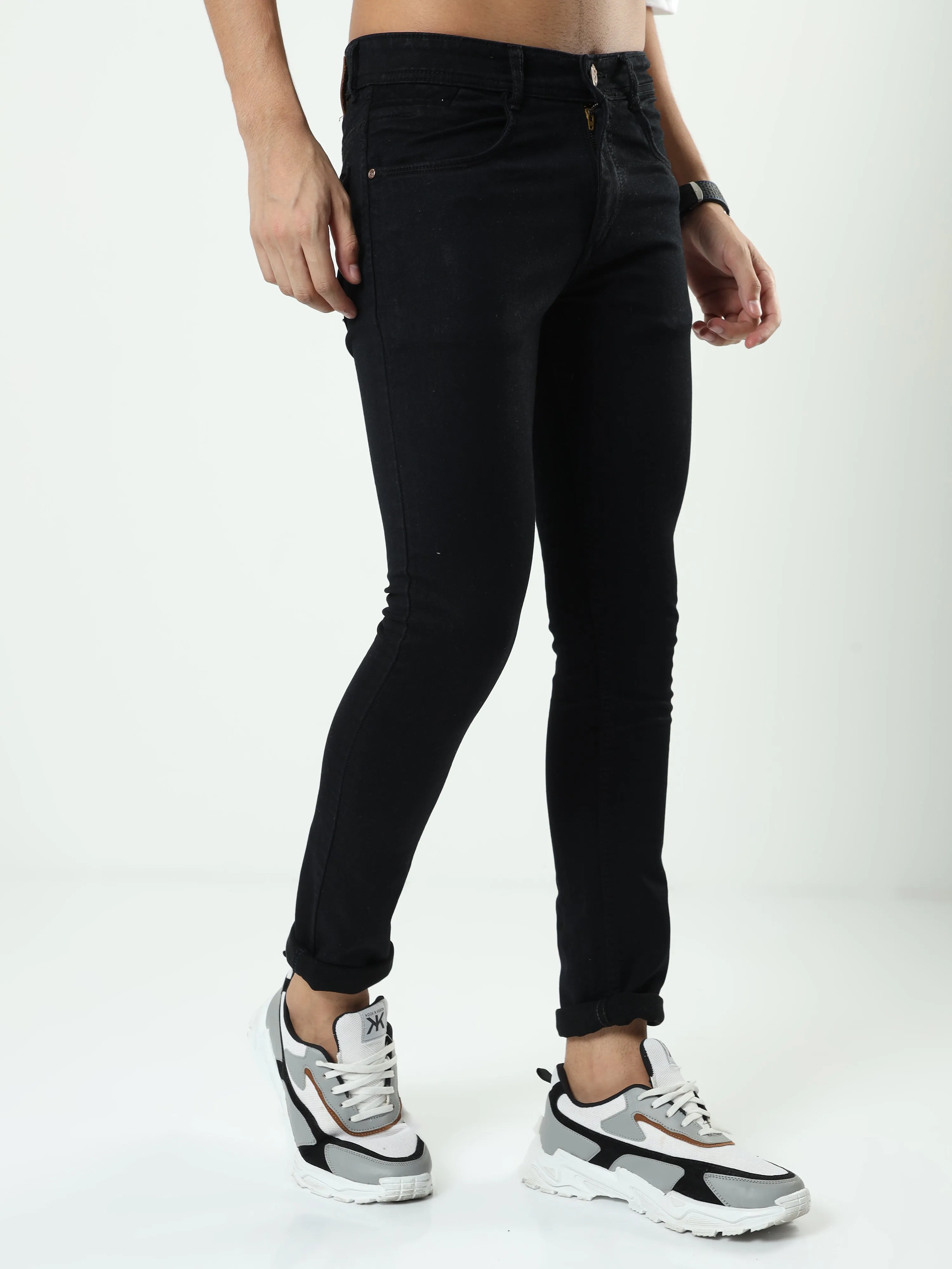 Onfire Black Denim Slim Fit - A7501A