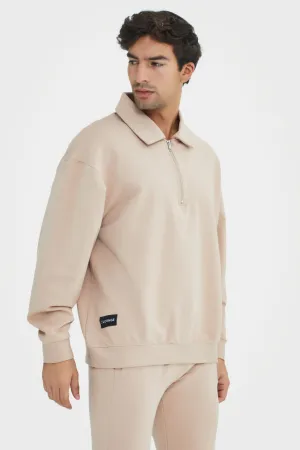 Organic Bamboo Men Cozy Half Zip Slim Fit Jumper